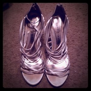 Chinese Laundry White Heels Size 9